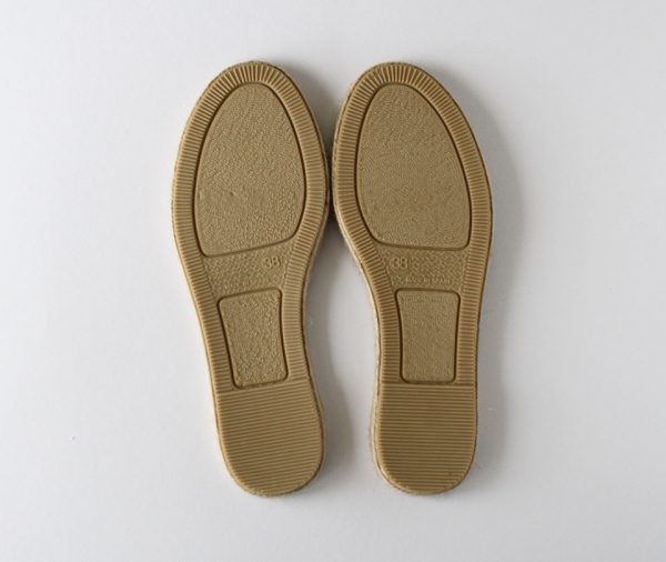 Espadrille sole bottom natural rubber